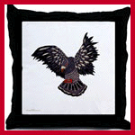 Rock dove throw pillow