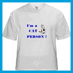Animal T-shirts with I'm a cat person