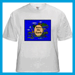 Save the Earth T-shirt with African animals