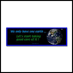 One Earth bumper stickers and astronomy T-shirts