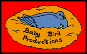 Children's stories and fairy tales from Baby Bird Productions. Logo.