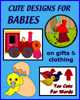 Baby T-shirts, baby gifts, baby clothes and keepsakes.