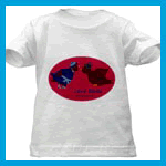 Tees for babies and toddlers with love birds