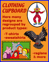 Kids and parents clothing cupboard.