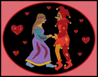 Lady and jester