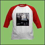 Children's clothing with pond nature scenery