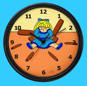 Goldilocks wall clock for a kid