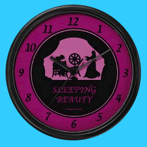 Sleeping Beauty fairy tale children's wall clocks