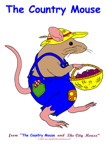 The country mouse appears on children's clothes, adult clothes and gift items.