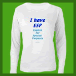 TEFL teacher clothing for English for Special Purposes or ESP.