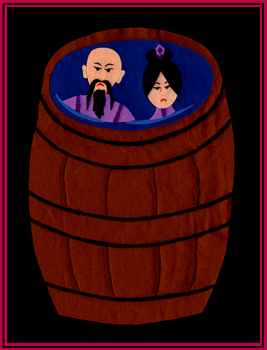 Free Children's Story: the faces in the barrel.