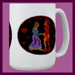 Gifts: mug with medieval romance.