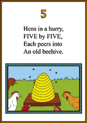 Hen children's counting books