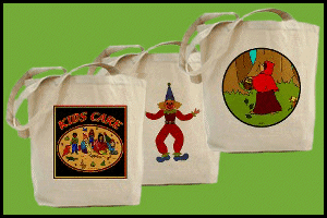 Children's tote bags room organizers