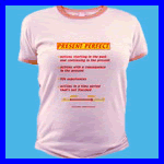 English grammar T-shirts for the present perfect.