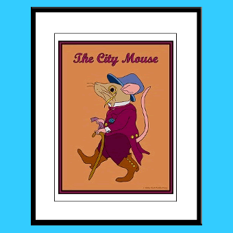 City Mouse kids wall art framed prints