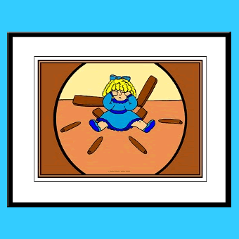 Goldilocks kids wall art framed prints