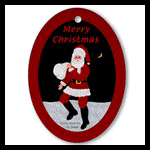 Christmas Gifts: Santa Claus Christmas ornaments.