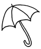 Favorite inventions: a drawing of an umbrella.