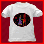 Valentine's Day gifts : medieval romance holiday T-shirts.